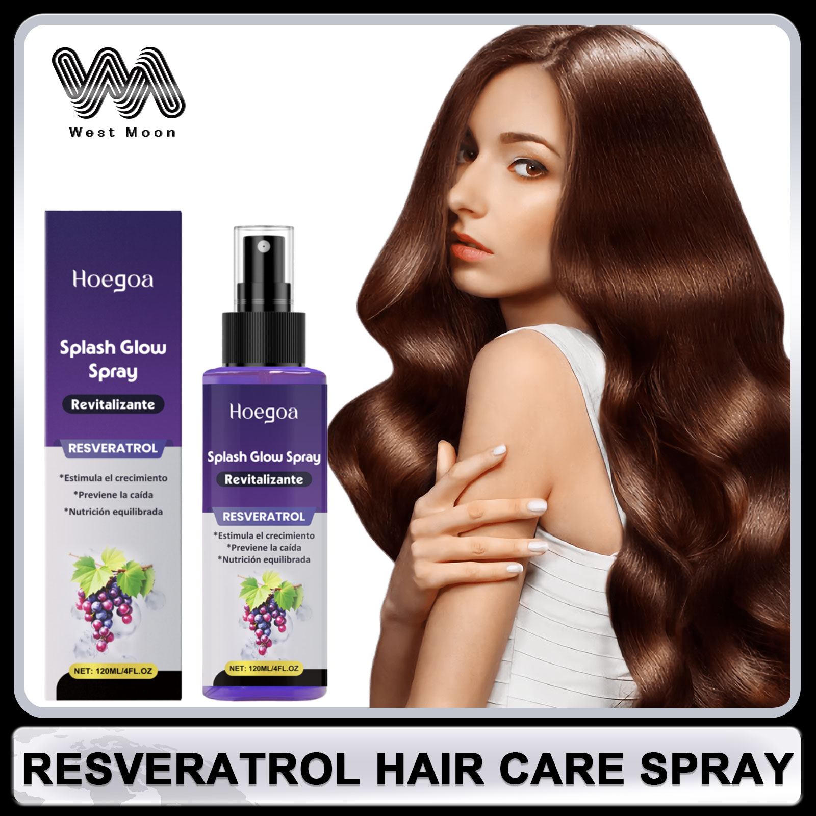 Hair Care Natural - Spray do włosów z resweratrolu przeciw