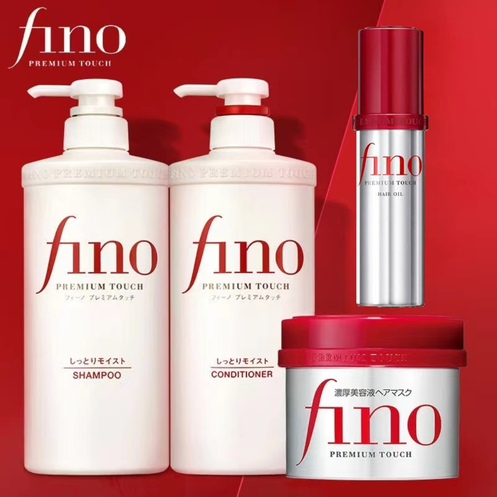 Hair Care Keratin Shampoo - Zestaw do pielęgnacji włosów Fino Premium