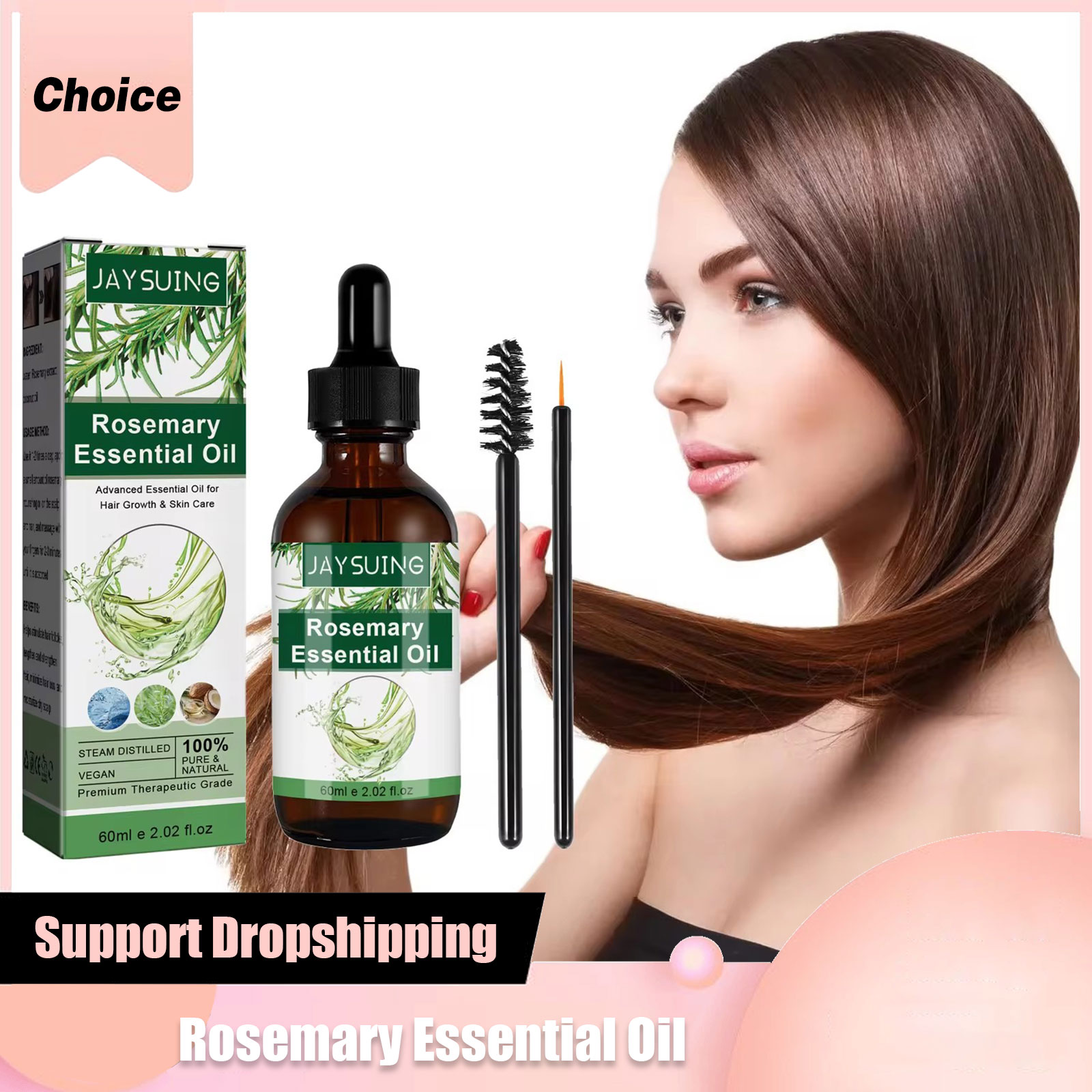 Hair Care Essential Oil - Olejek eteryczny rozmarynowy na porost włosów