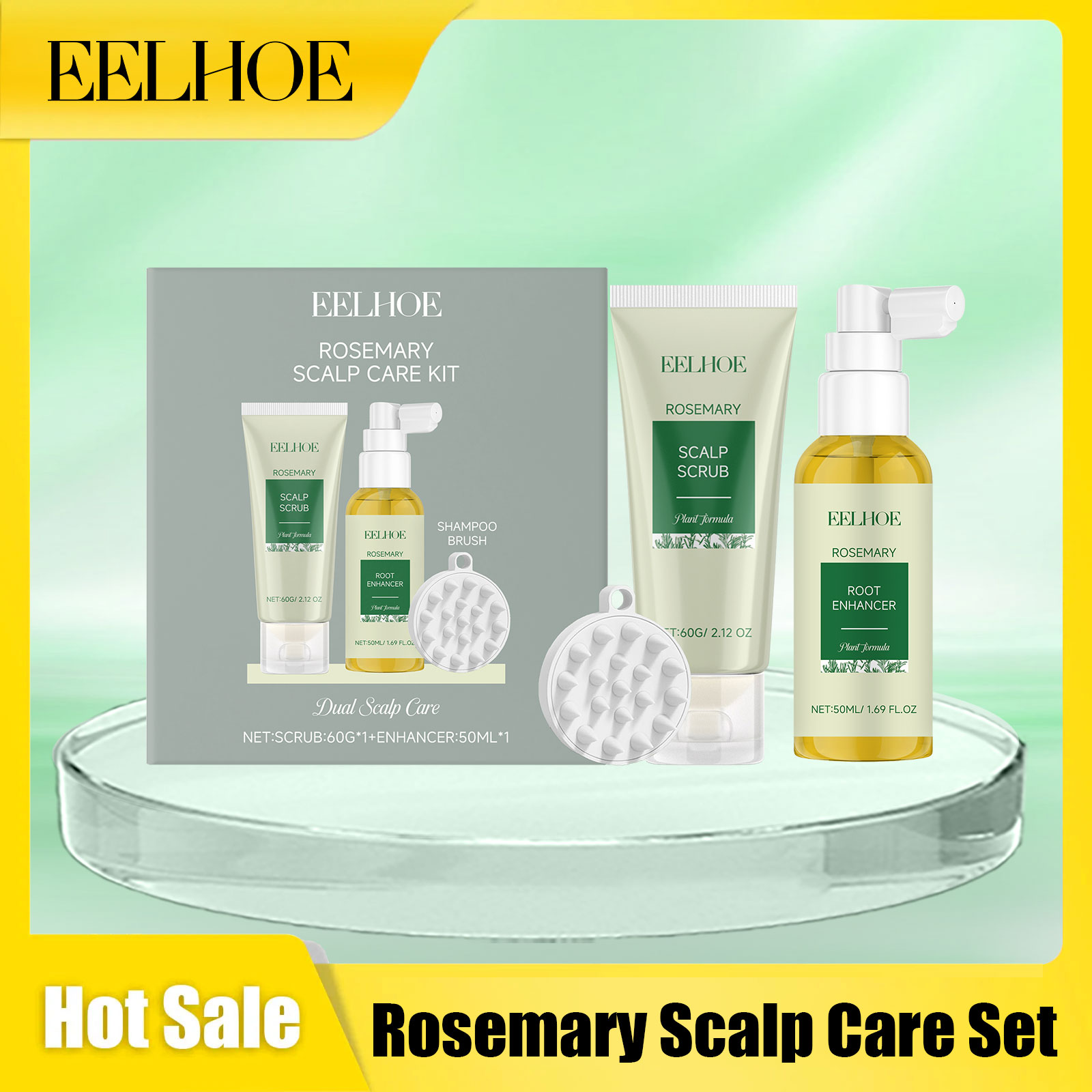 Hair Care Essential Oil - Eelhoe Zestaw do pielęgnacji skóry głowy