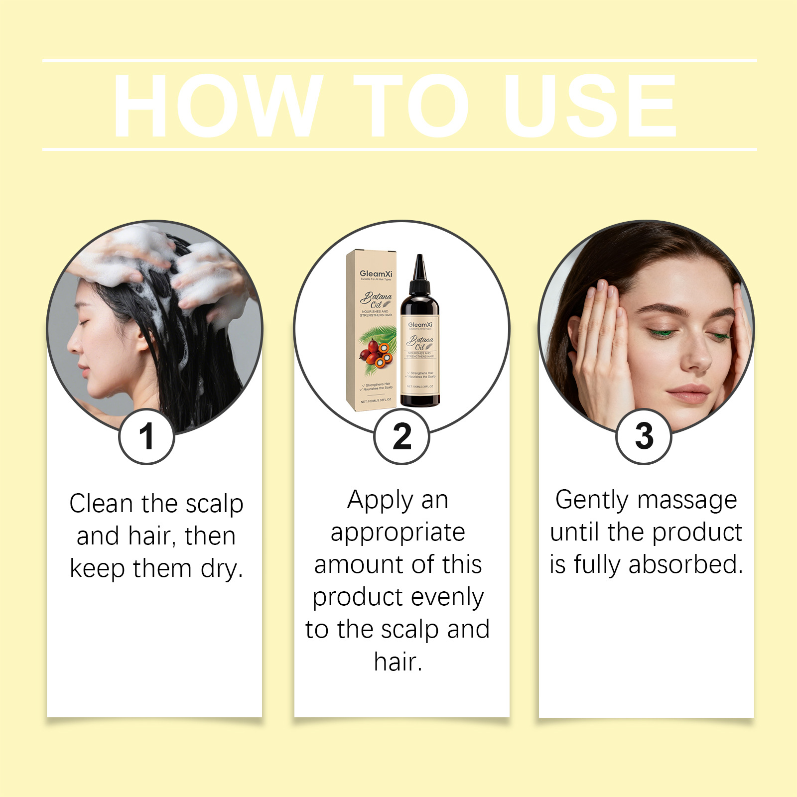 Hair Care Natural - Olejek Batana do włosów wzmacniający cebulki