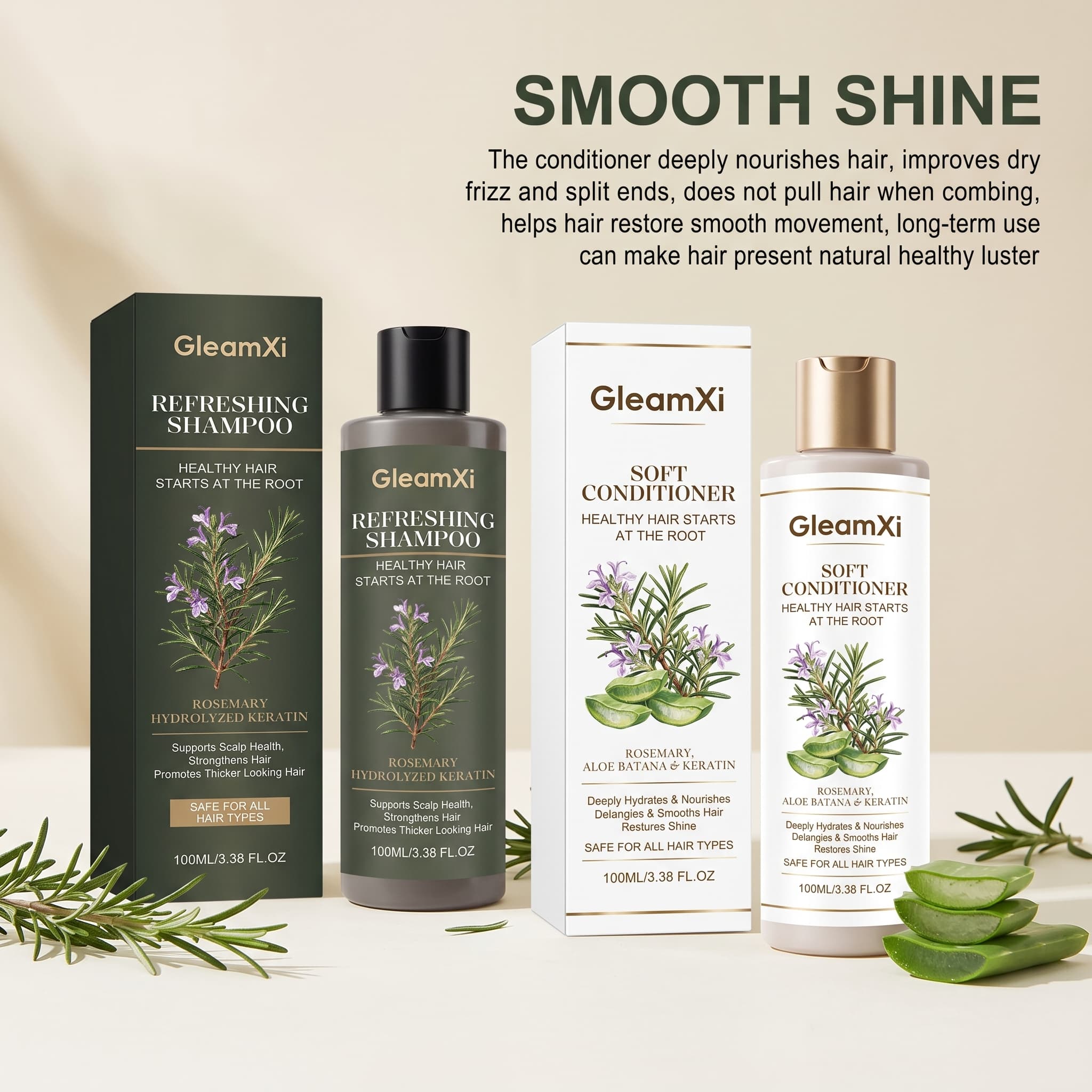 Zestaw szamponu i odżywki z ro – Hair Care Keratin Shampoo recenzja i cena