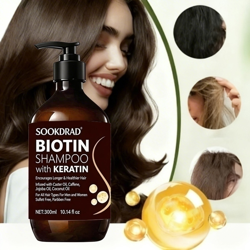 Szampon do włosów z biotyną i  – Hair Care Keratin Shampoo recenzja i cena