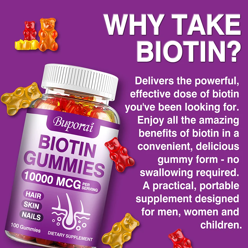 Żelki z biotyną 10000mcg na po – Hair Care Gummies recenzja i cena