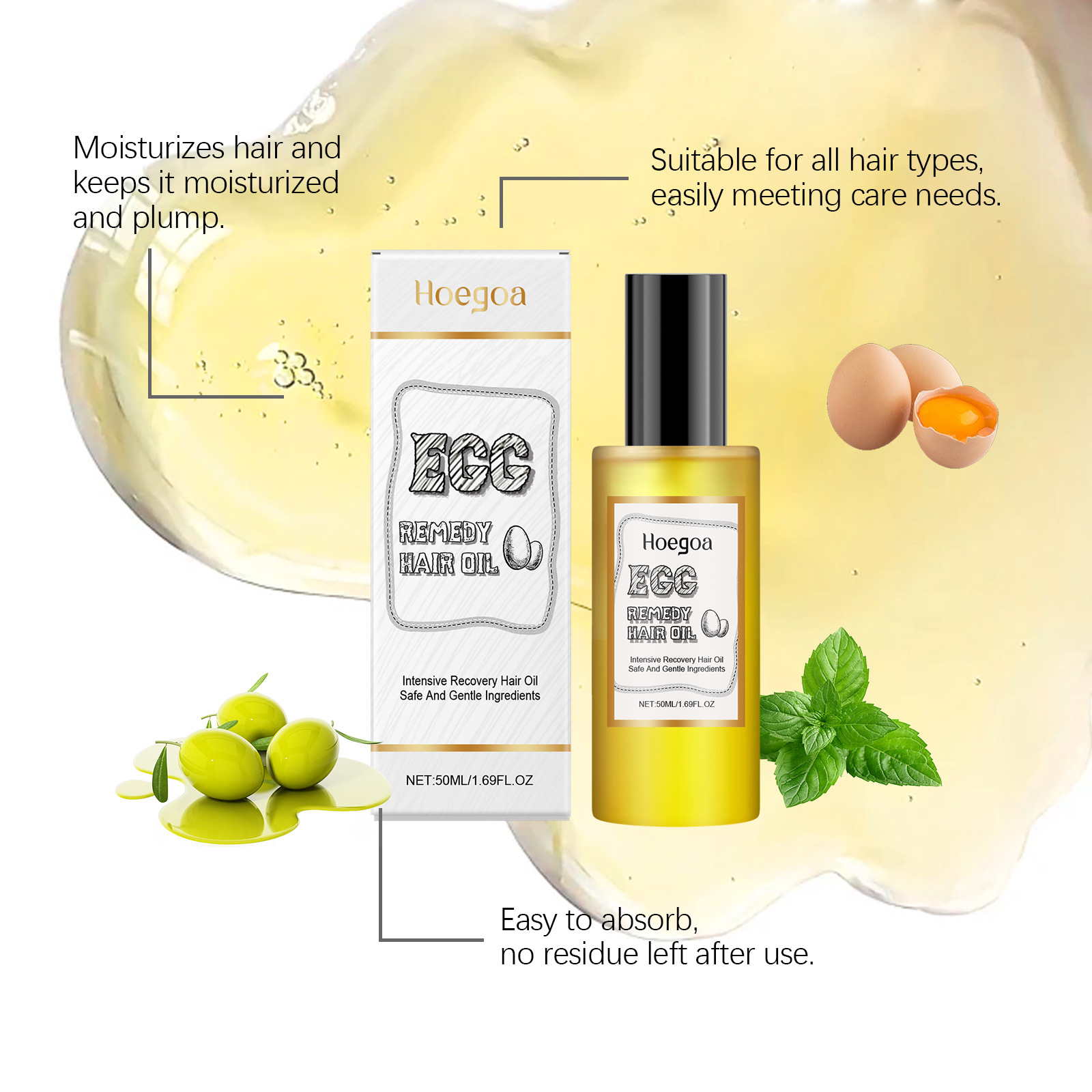 Olejek do włosów z jajkiem, re – Hair Care Natural recenzja i cena