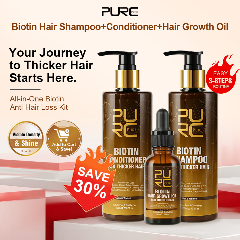 Zestawy PURC Biotin: Olejek na – Hair Care Keratin Shampoo recenzja i cena